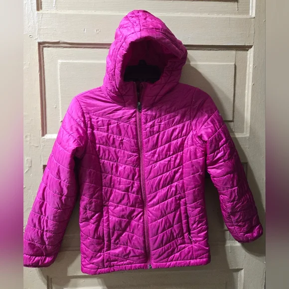 Columbia Kids Omni-Heat Magenta Pink Morning Light Puffer Jacket Size: M (10-12) - Picture 12 of 13